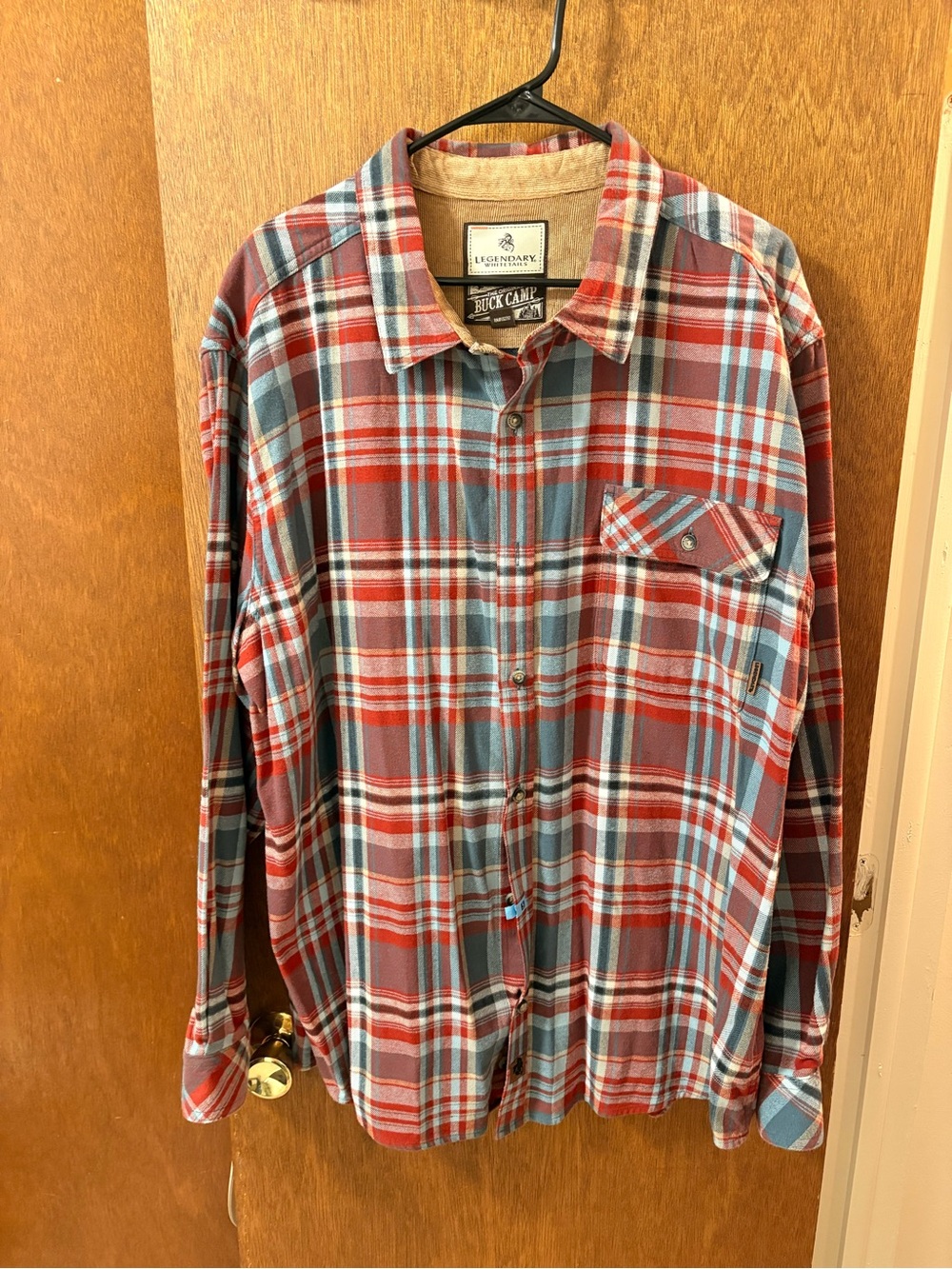 Legendary Whitetails Men's Red Plaid Flannel Shirt( bc20)
